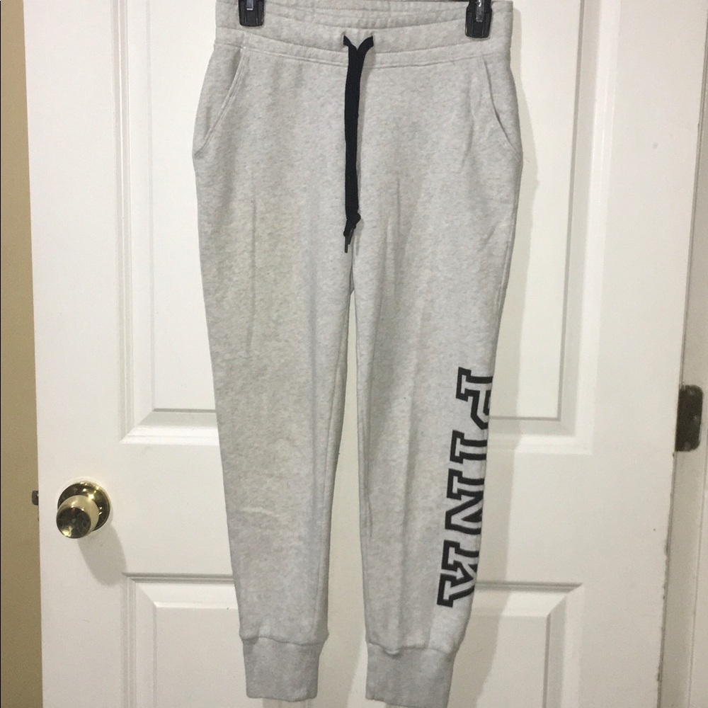 Pink sweat pants size xs